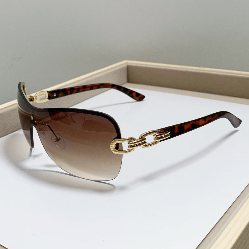 Unisex Chic Shield Sonnenbrille Brehn