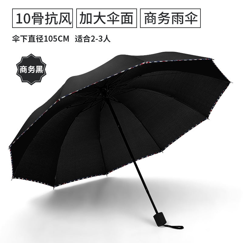 Damen Falt-Regenschirm mit ergonomischem und elegantem Griff Brehn