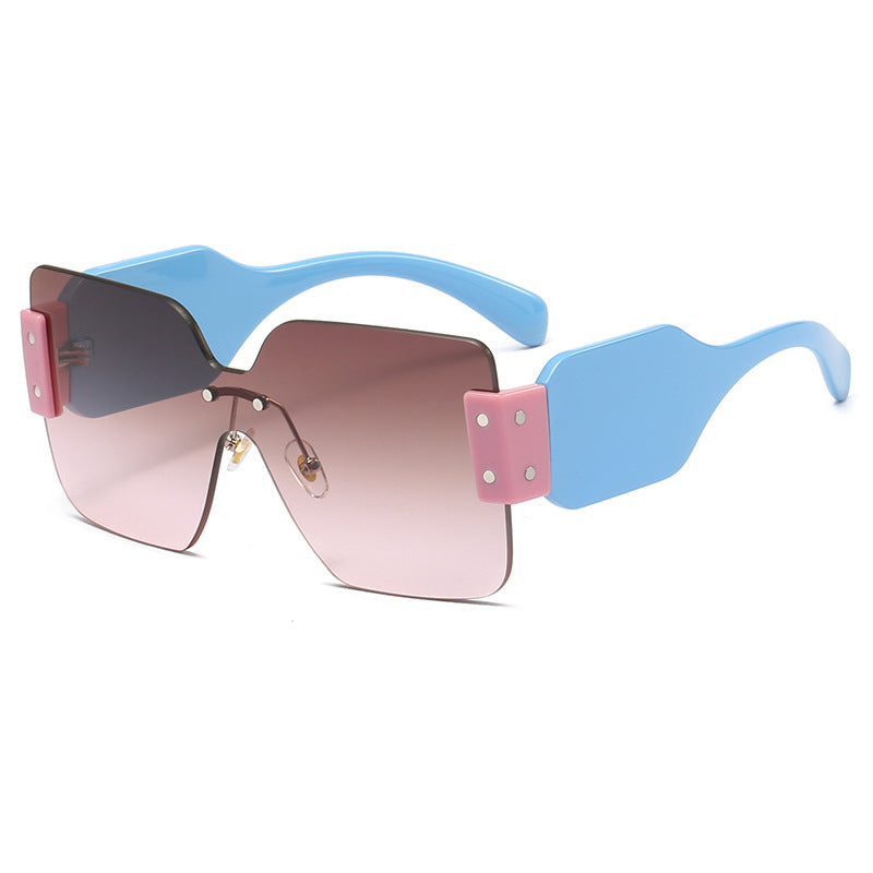 Damen modische flache Sonnenbrille mit kreativem Design Brehn