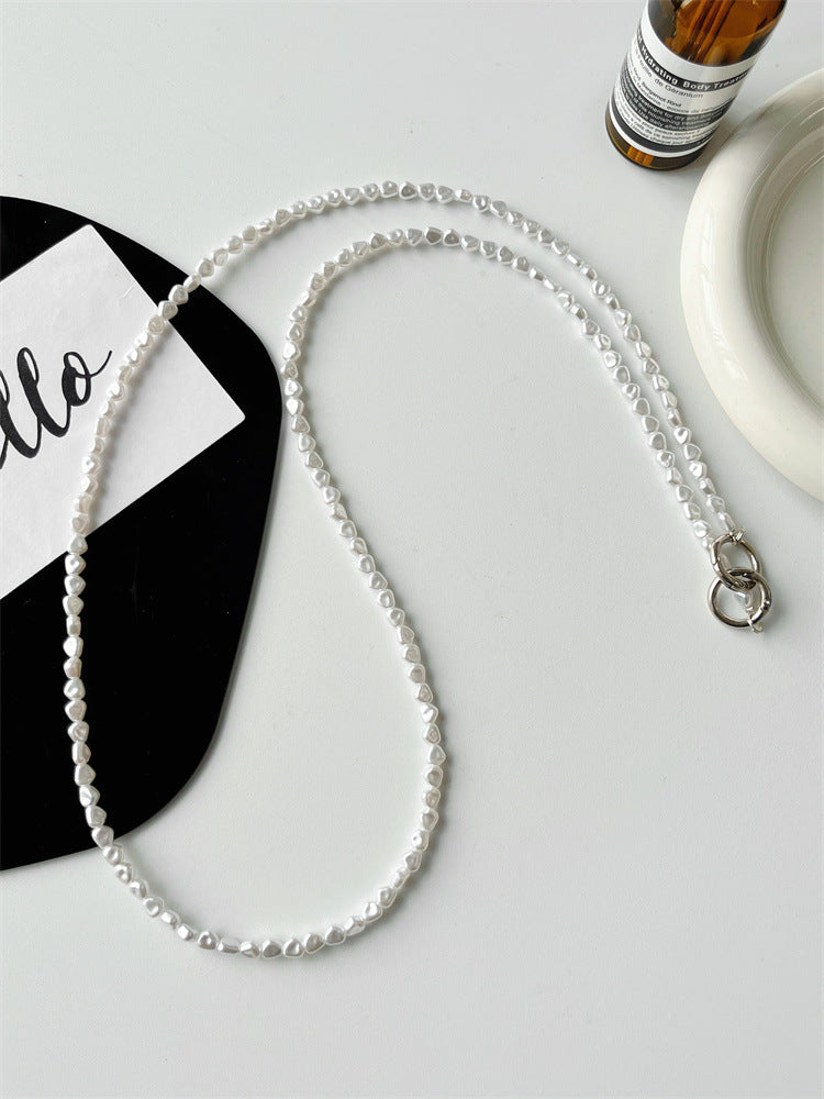 Elegante Perlenkette Brillenband Brehn