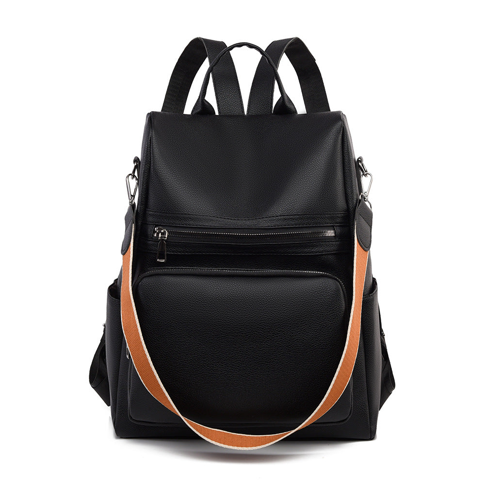 Strukturierter Leder-Reiserucksack Brehn