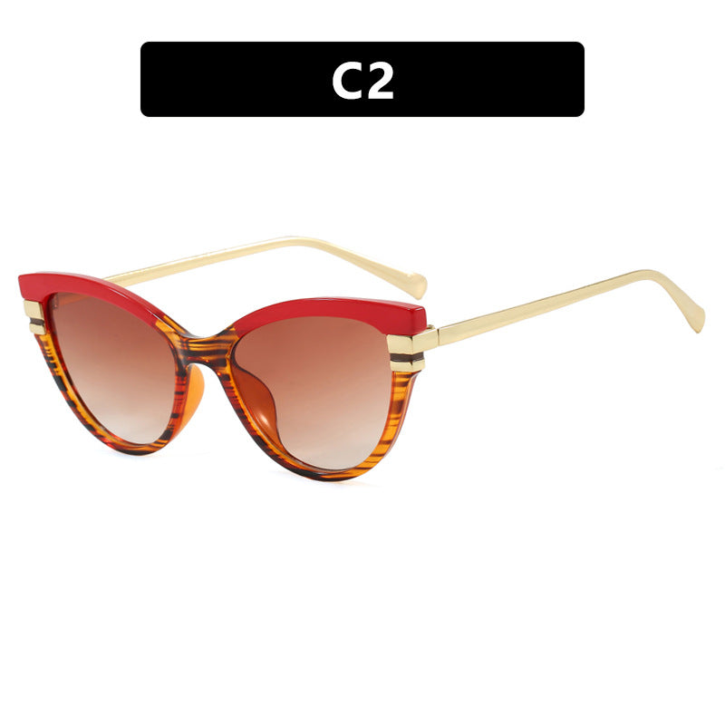 Damen Cat-Eye Sonnenbrille mit eleganten Metallakzenten Brehn