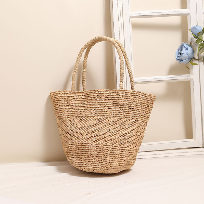Damen Handgefertigte Basttasche im modernen Stil Brehn