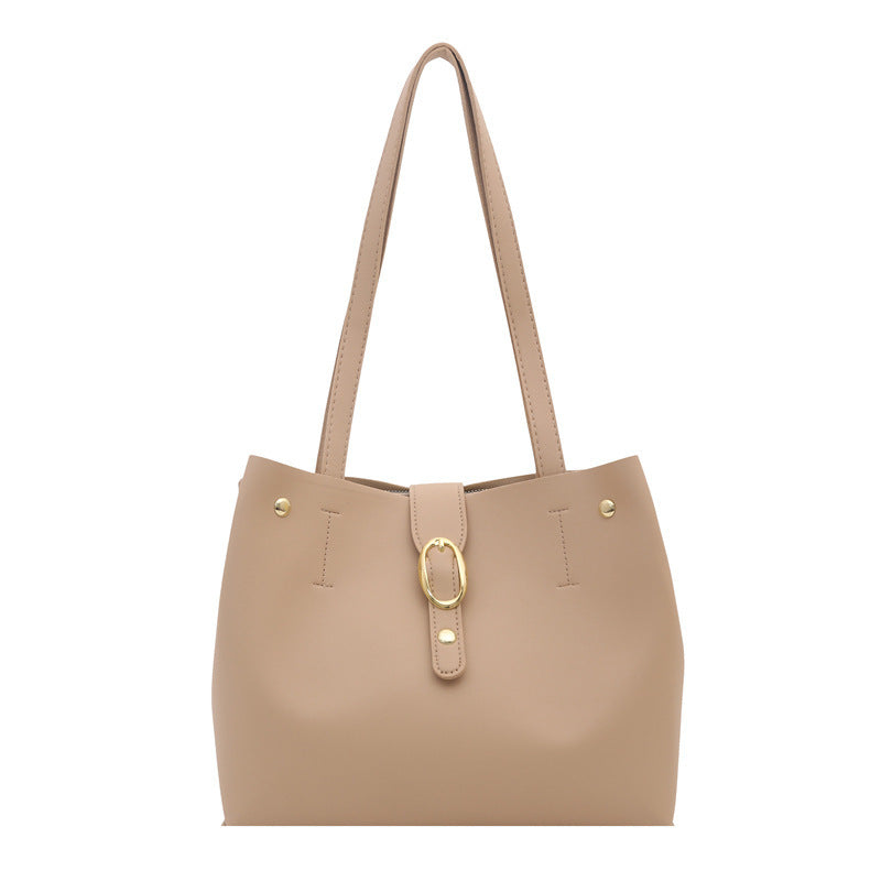 Strukturierte Leder-Shopper-Tasche Brehn