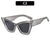Cat-Eye Sonnenbrille mit geometrischem Rahmen