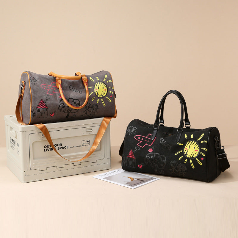 Künstlerische Canvas Reisetasche Brehn