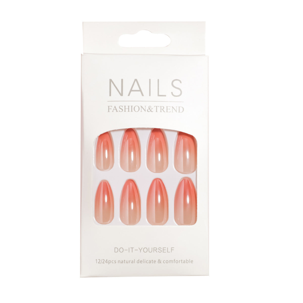 Ultra-glänzende mandelförmige Press-On Nagelkollektion Brehn