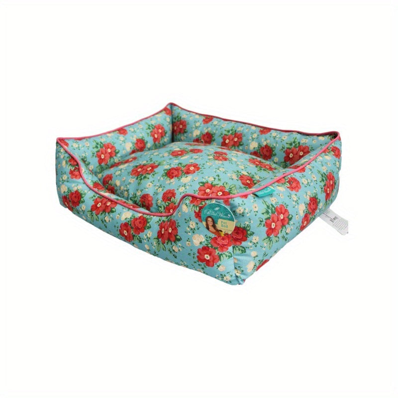 Blumenmuster Hundebett