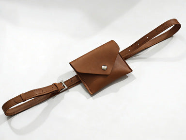 Leder Mini Pouch Gürteltasche Brehn