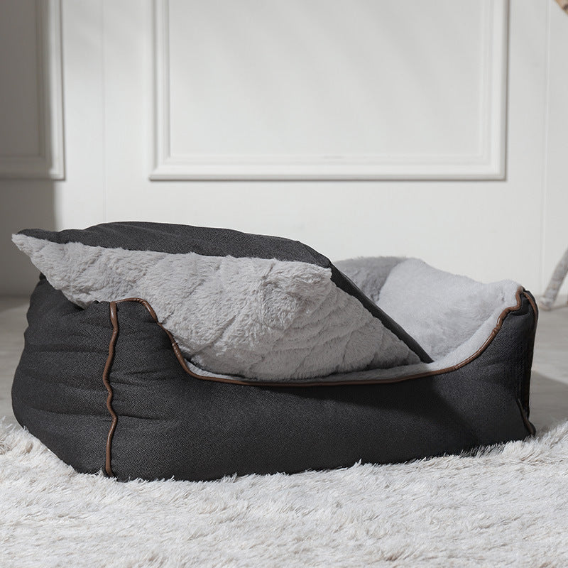 Gemütliches gestepptes Hundebett