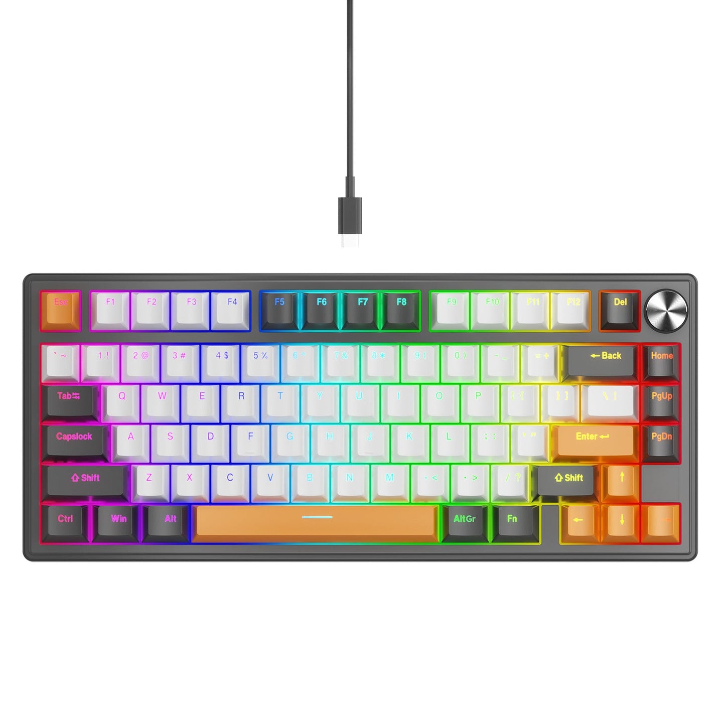 Dichtungs-montierte mechanische Gaming-Tastatur mit RGB-Beleuchtung Eigenschaften Brehn