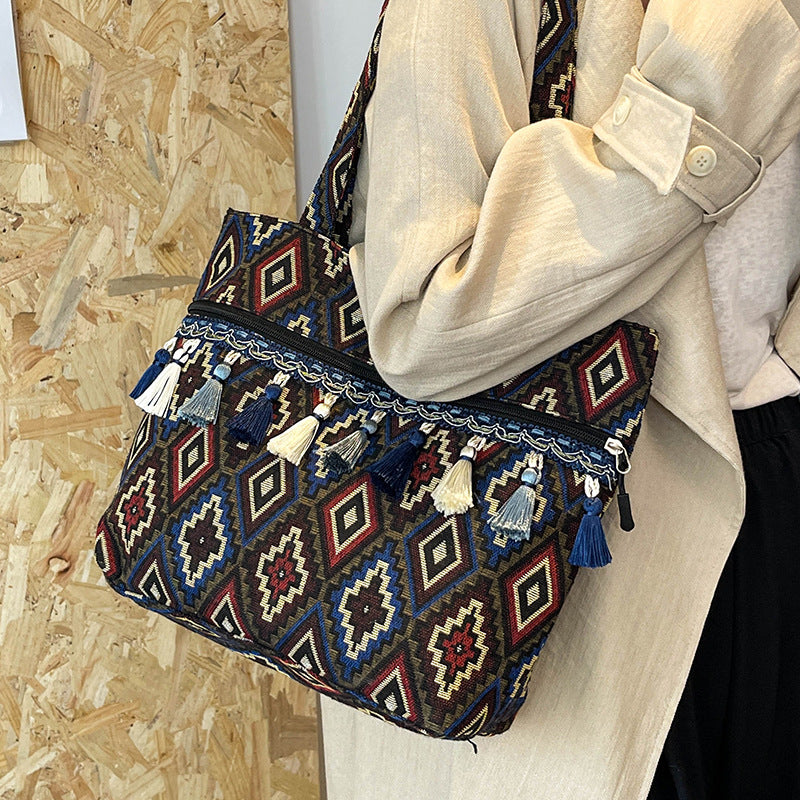 Künstlerische geometrische Drucktasche