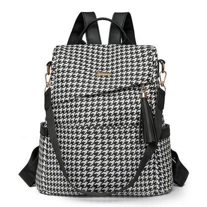 Stylische karierten Muster-Rucksack