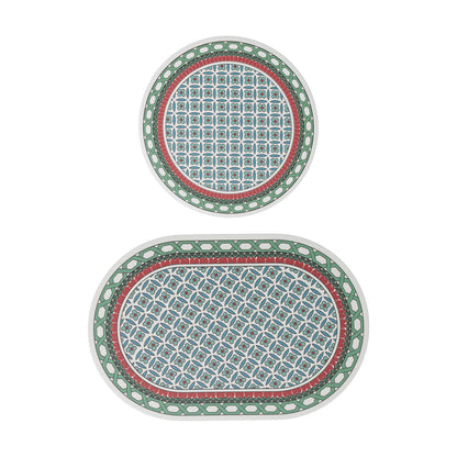 Badezimmer‑Matten‑Set Brehn mit rutschfester Softback‑Unterseite und feiner Spitzenmuster‑Optik
