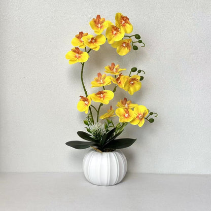 Elegante künstliche Orchideenblütenarrangement