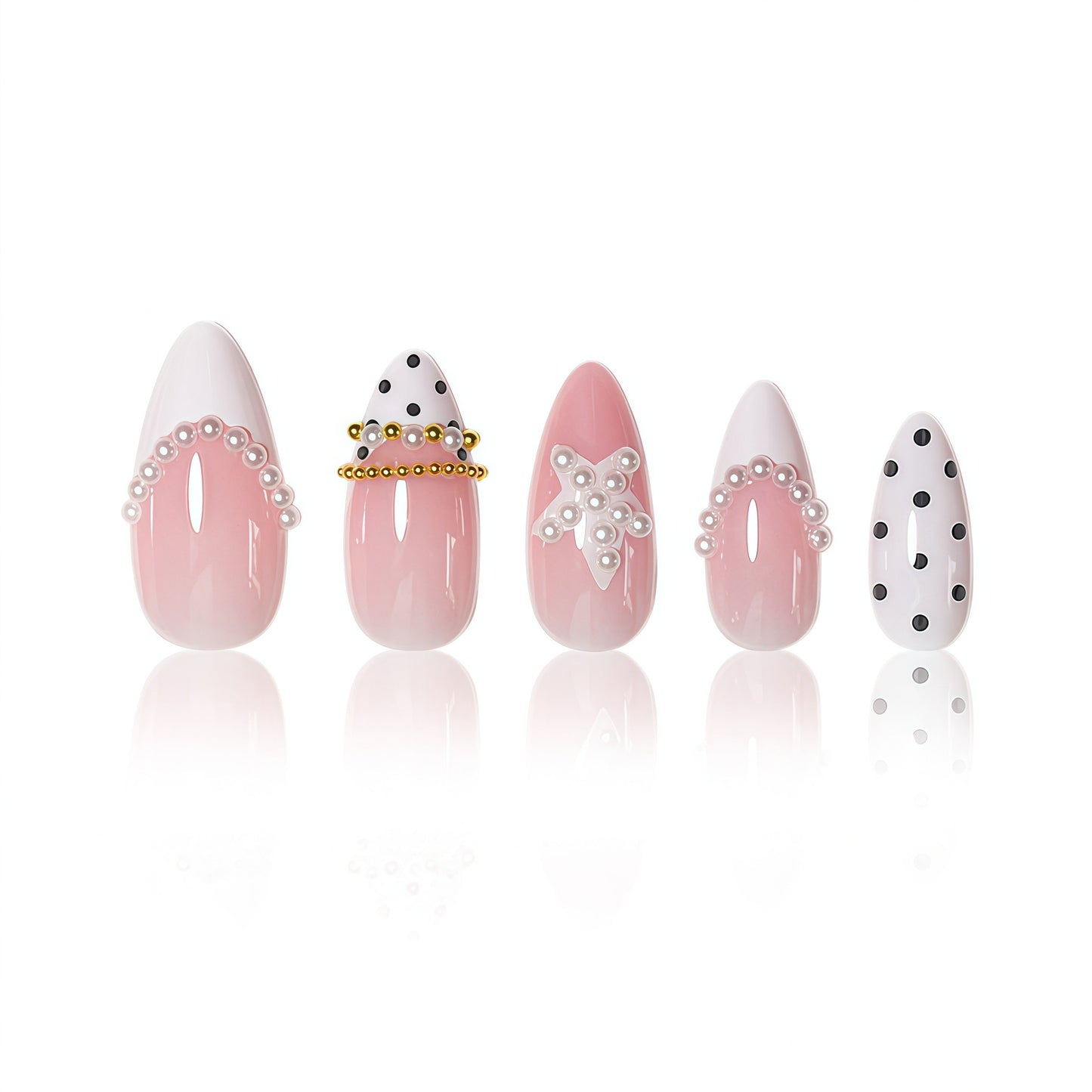Stylische dekorative Stiletto-Nagelverlängerungen Brehn