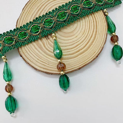 Elegante und Auffällige Borte mit Glaskristallen Brehn