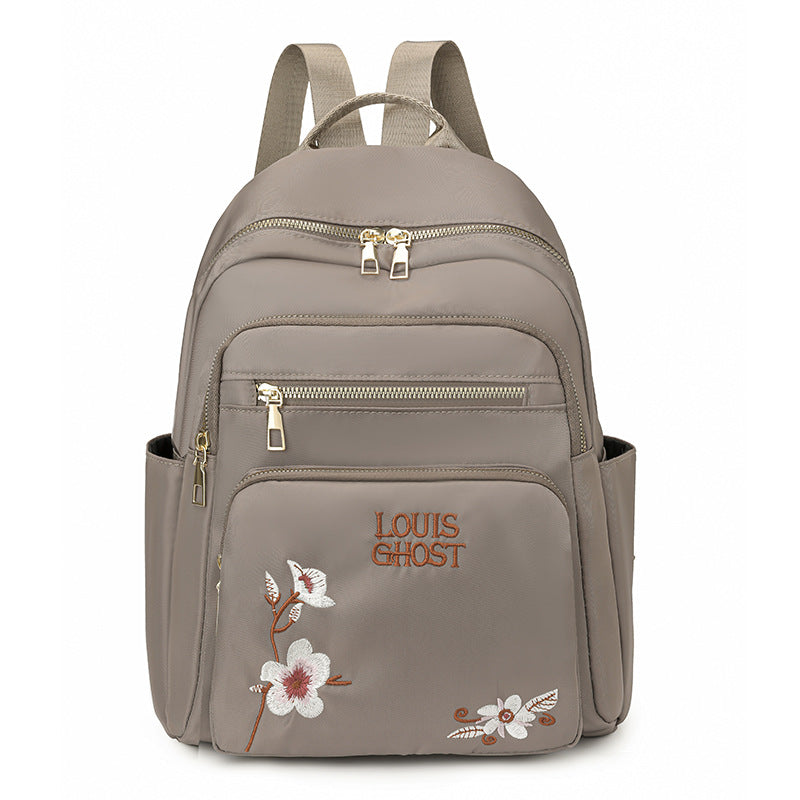 Bestickter Mehrfach-Taschen Rucksack