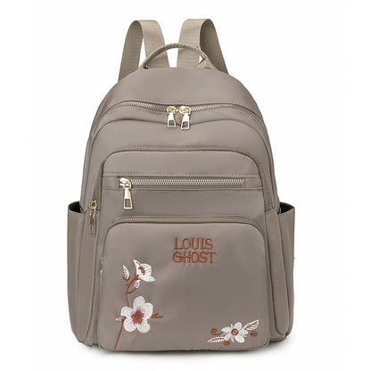 Bestickter Mehrfach-Taschen Rucksack