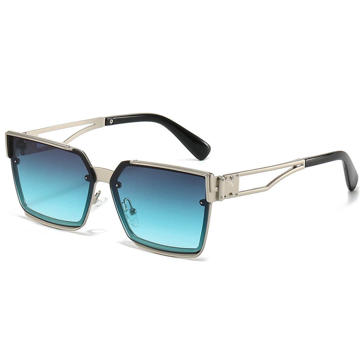 Damen stylische rechteckige Sonnenbrille Brehn