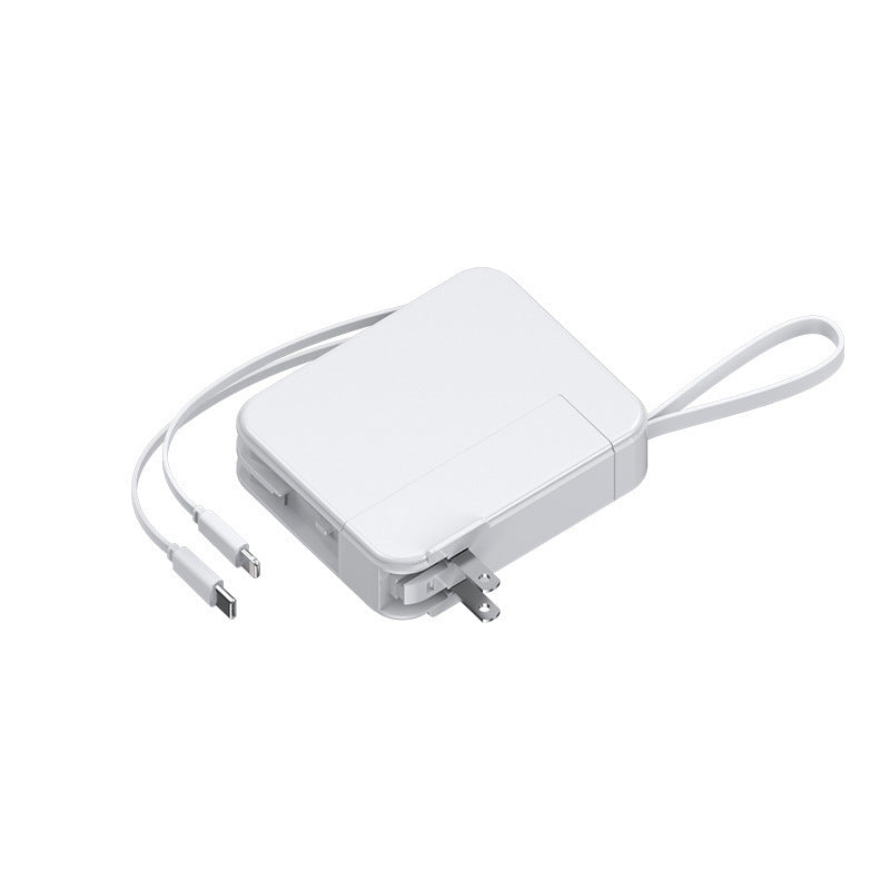 Tragbare Powerbank mit Ausziehbarem Ladekabel und Digitaler Anzeige Brehn