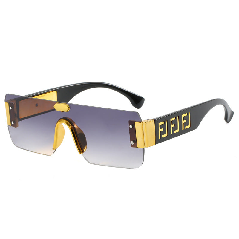 Damen geometrische Statement-Sonnenbrille Brehn