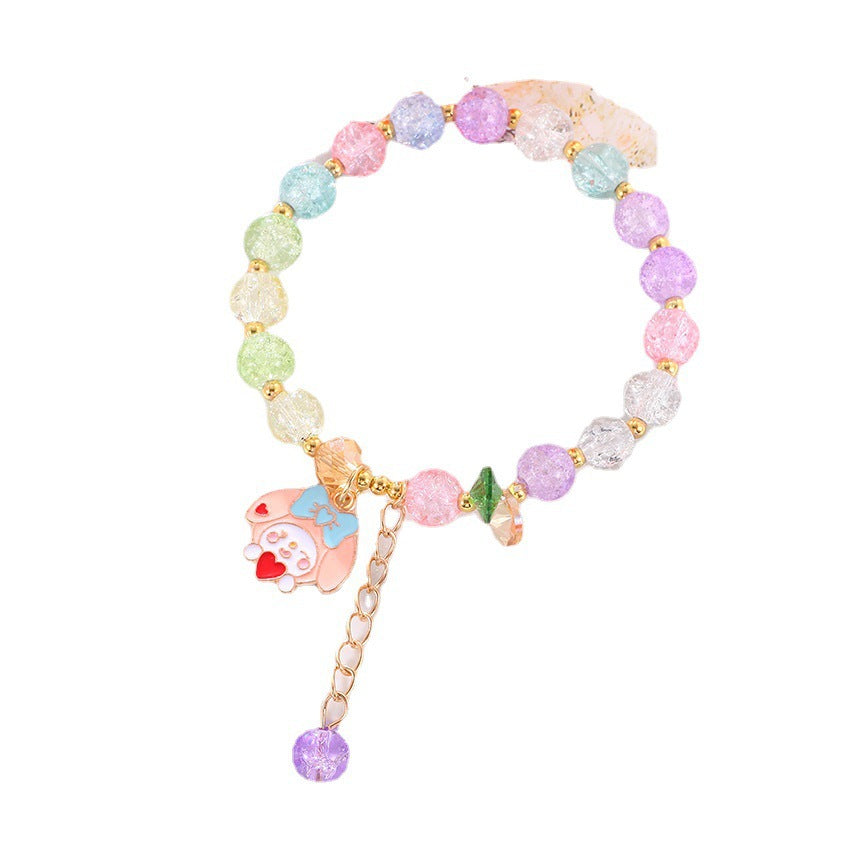 Verspieltes Armband mit Bunten Glasperlen Brehn