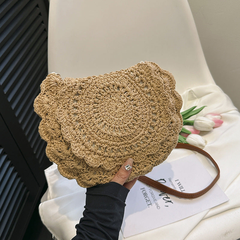 Handgefertigte Umhängetasche mit Floralen Mustern Brehn