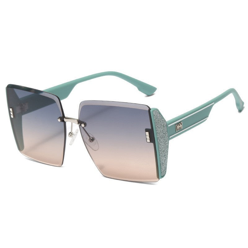 Damen Oversized Sonnenbrille mit stilvollem quadratischem Rahmen Brehn