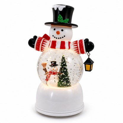 Lustige Weihnachtsmann Schneekugel Figur Brehn