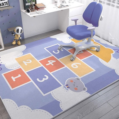 Verspielter Teppich im Cartoon-Stil