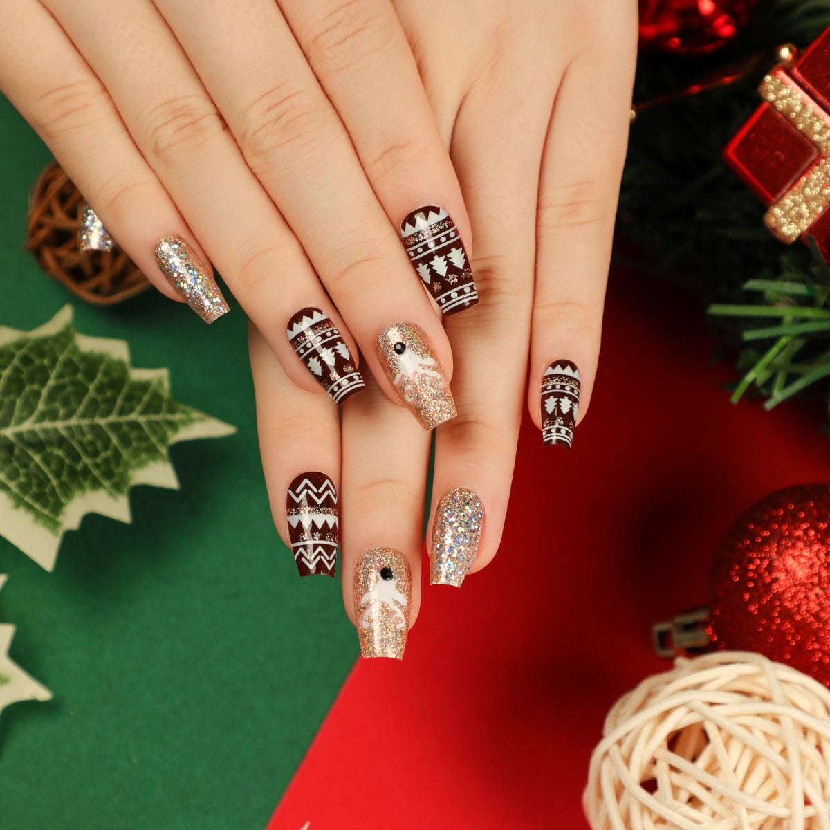 Weihnachten Nagelkunst Brehn