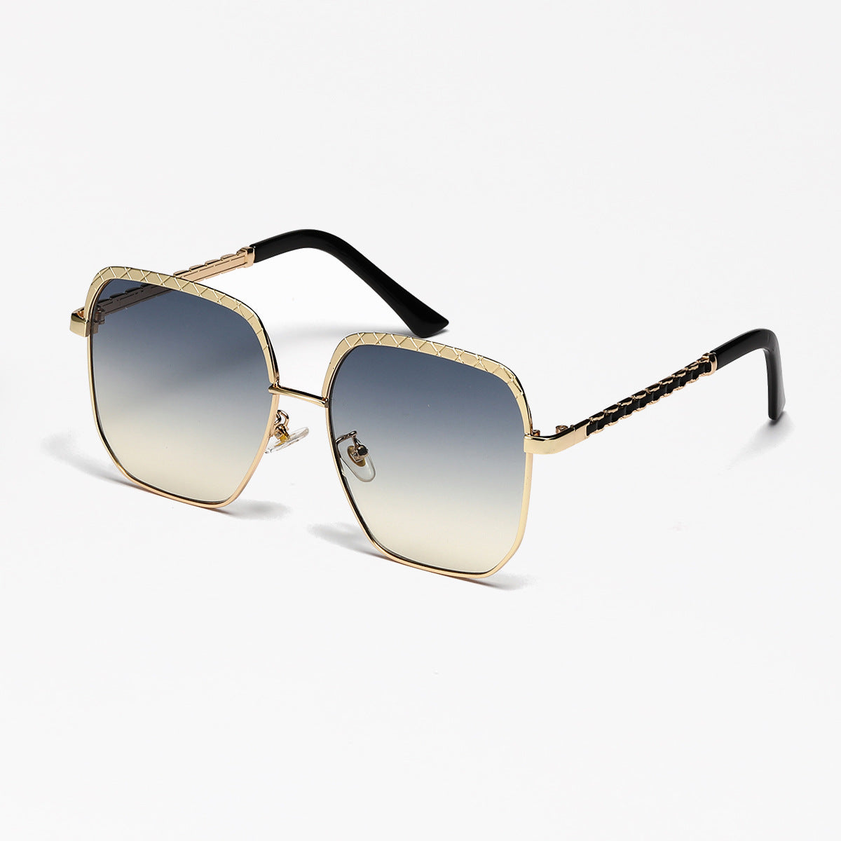 Damen modische oversized Sonnenbrille im geometrischen Design Brehn