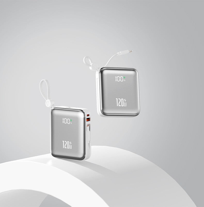 Kompakte Powerbank mit Hochmoderner Schnellladefunktion und Digitaler Anzeige Brehn