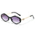Geometrische Rahmen-Sonnenbrille mit Strass-Akzenten Brehn