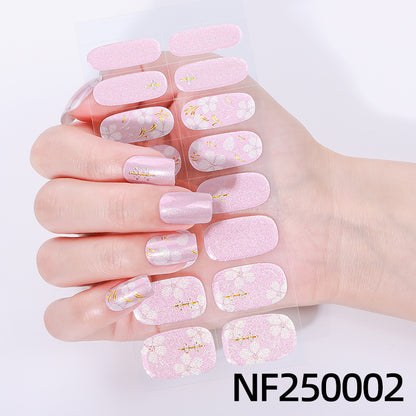 Elegante florale Gel-Nagel-Wickel