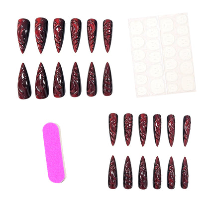 Skulptierte Stiletto Nagelverzögerungen Brehn