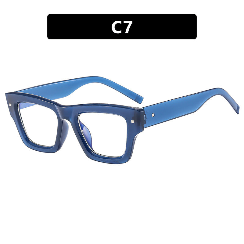 Damen trendige Sonnenbrille mit quadratischem Rahmen und UV-Schutz Brehn