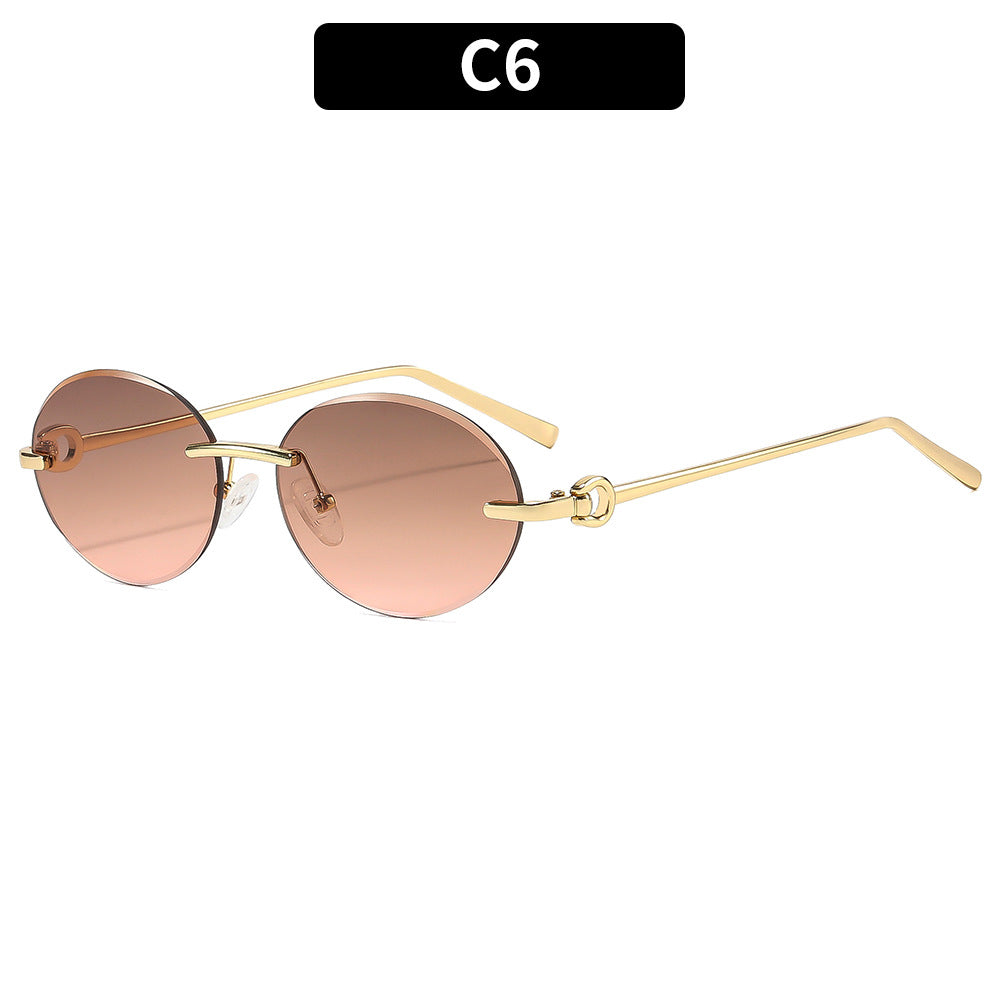 Vintage-inspirierte ovale Sonnenbrillen
