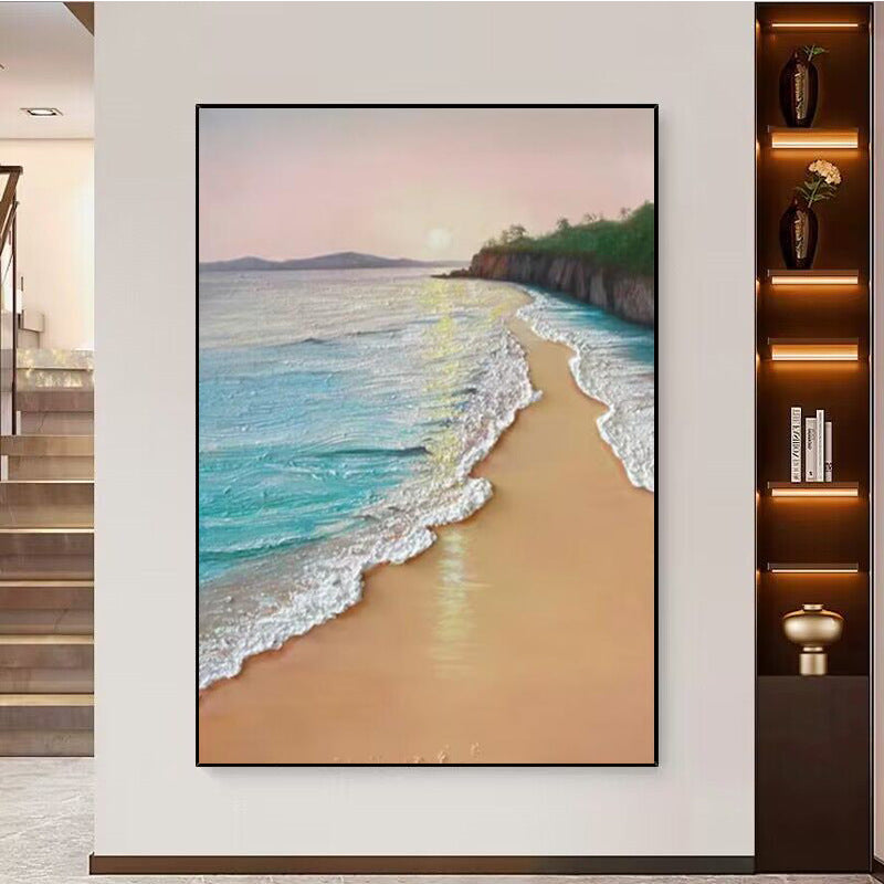 Küstenstrandlandschaft Leinwand Kunst