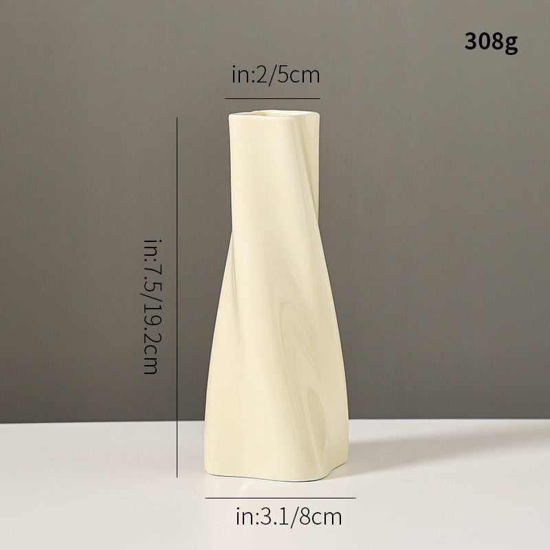 Abstrakte Twist-Form Dekorative Vase