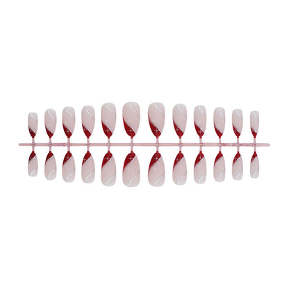 Künstlerisches Gradient Press-On Nagelset Brehn