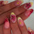 Florale 3D Press-On Nagelkunst Brehn