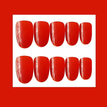 Glänzende Press-On Nageltips