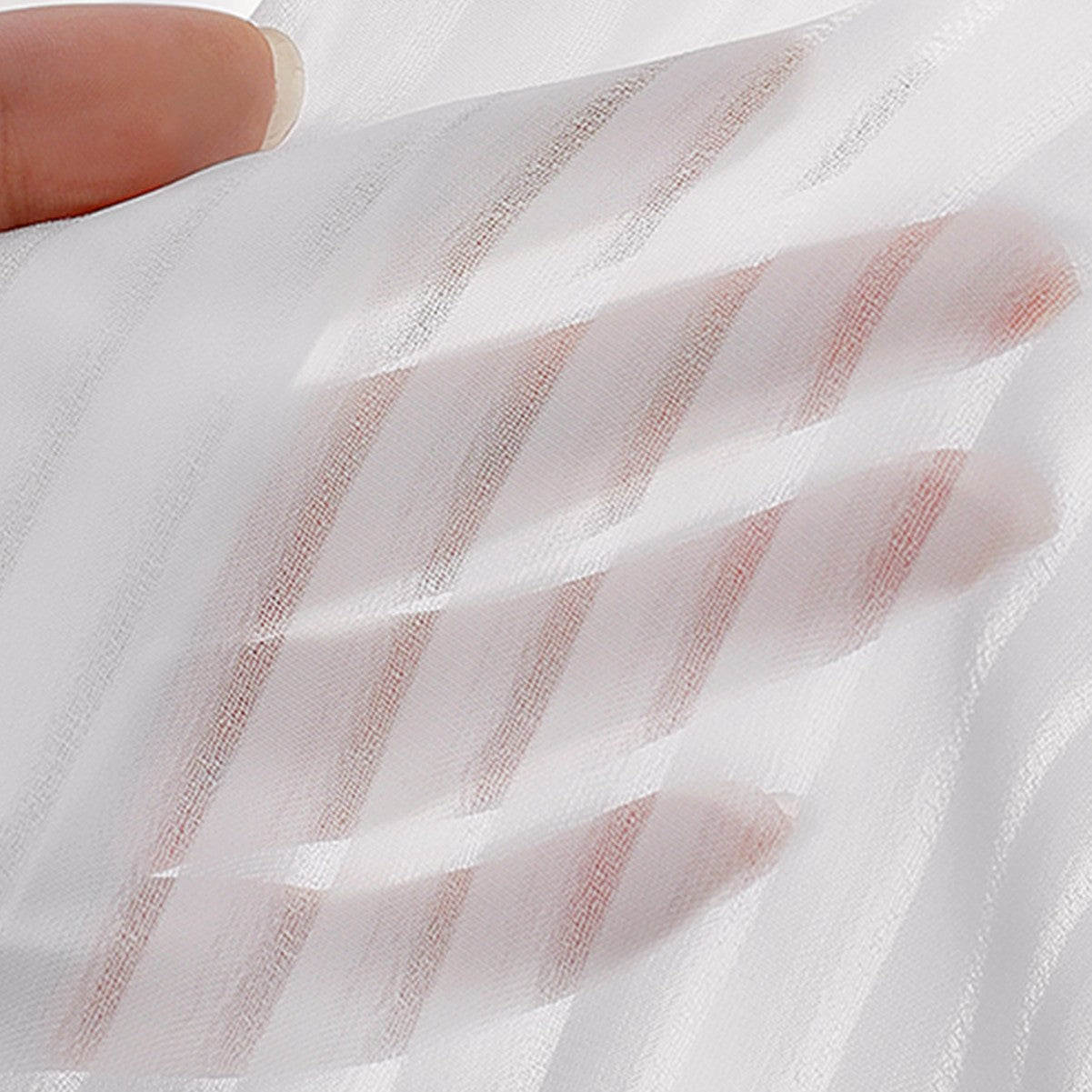 Transparente Faltenvorhang