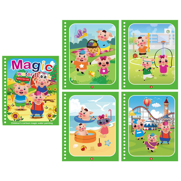 Brehn | Magisches Wasser Malbuch für Kinder