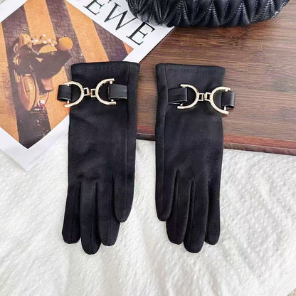 Elegante Modehandschuhe mit dekorativem Schnallenverschluss Brehn