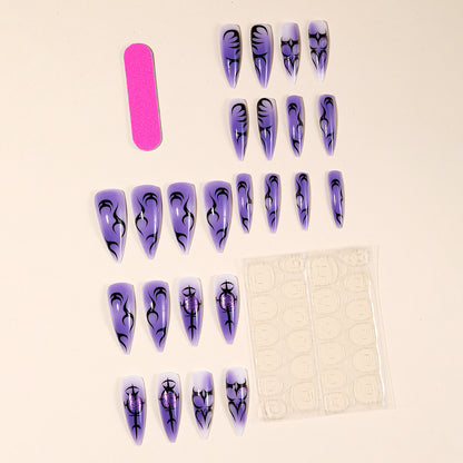 Gothic Stiletto Nagelkunst Extensions Brehn