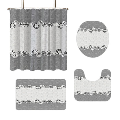 Abstract Design Vier-teilige digitale Badezimmer Set Brehn