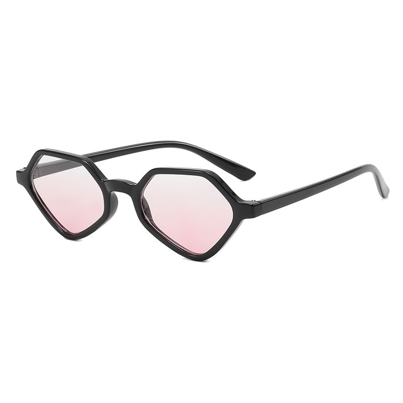 Damen Geometrische Design-Sonnenbrille mit verspiegelten Gläsern Brehn